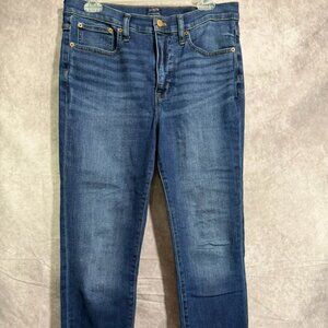 NWT J. Crew Factory BT075 10" high-rise blue skinny jean in signature stretch 29